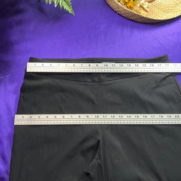 📌JM Collection Comfy Elastic Wide Waistband Rayon Blend Capri - Picture 5 of 14